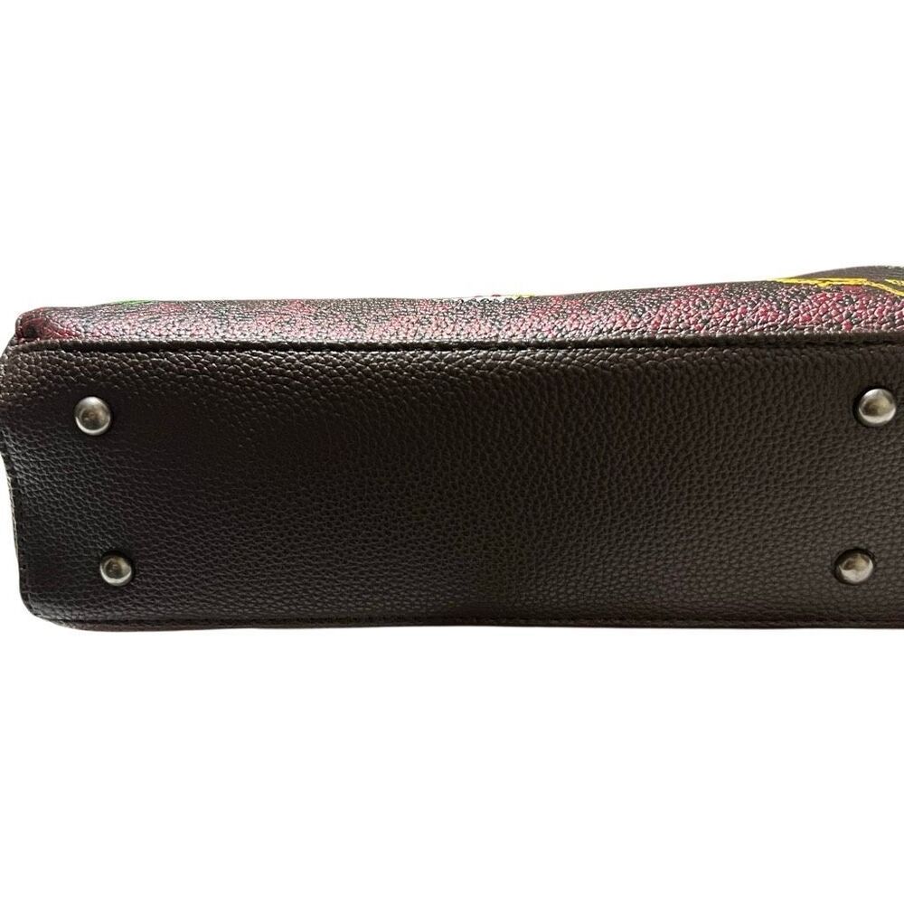New Retro Y2K Ed Hardy Logo Bling Tiger Kiss lock Clutch removable chain strap - Picture 3 of 6